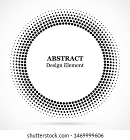 Halftone dotted medical circular background.Halftone effect treatment vector pattern. Circle dots isolated on white background. Cosmetic, medicine illustration.