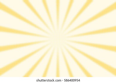 Halftone dotted pattern as a background. Comics pop art style yellow dots vector texture for your design