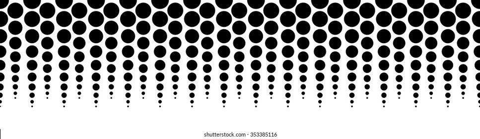 Halftone, dotted pattern, background. (Horizontally seamless.)
