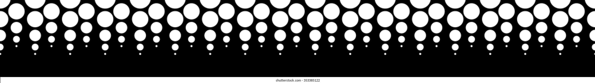 Halftone, dotted pattern, background. (Horizontally seamless.)
