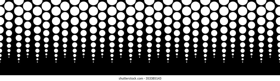 Halftone, dotted pattern, background. (Horizontally seamless.)