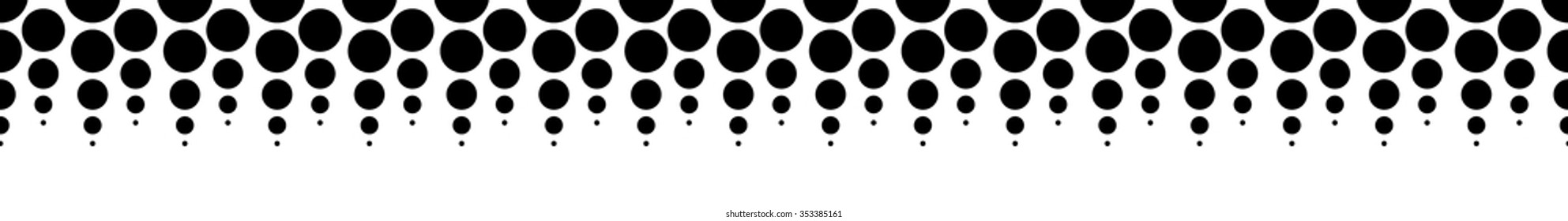 Halftone, dotted pattern, background. (Horizontally seamless.)