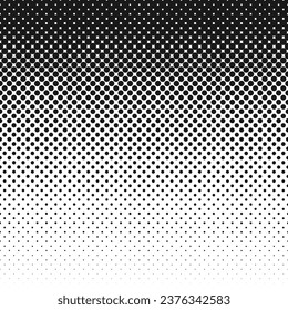 Halftone dotted pattern. Black and white halftone gradient. Geometric halftone. Transparent background.