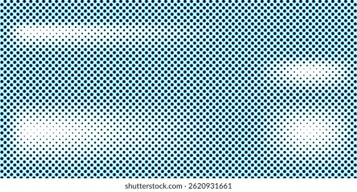 Halftone dotted print. blue pattern. Pop art comic background. Geometric duotone banner. Cartoon vintage print. Anime gradient design. Monochrome superhero backdrop. Vector