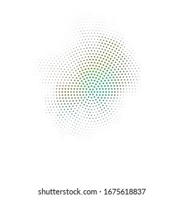 Textura radiada de semitonos. Fondo abstracto vectorial, superpuesto. Elementos minimalistas para carteles publicitarios, historietas, carteles, empaque. 