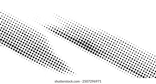 Halftone dotted shape. Paint blob with noisy effect. Abstract splatter shape