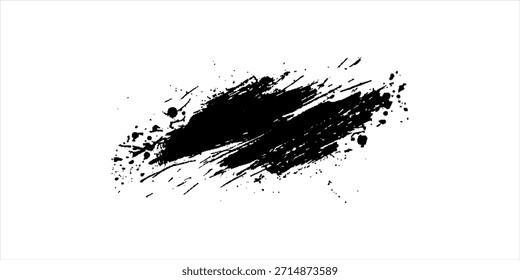 Forma punteada de semitono. Pinte la mancha con efecto ruidoso. Abstractas forma de salpicadura