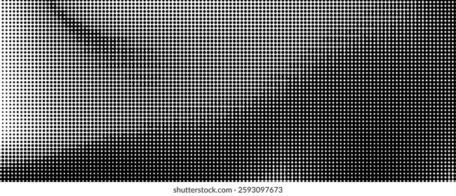 Halftone dottted gradient background black white color