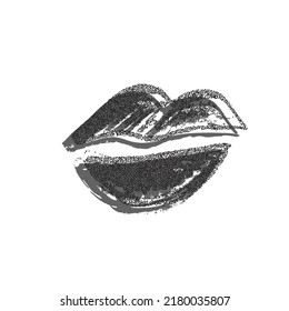  Minimal lips drawn
