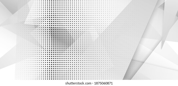 Halftone Dynamic Gray Vector Background. Dots Pop Art Light Texture. Halftone Wallpaper. Geometric Dots Texture. Gray White Shadow Page. Modern Faded Banner. Edgy Art. Grain Pattern. Geo Lines Shape