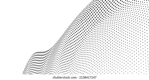 halftone dynamic monochrome vector background