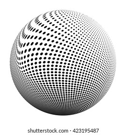 Halftone effect abstract background