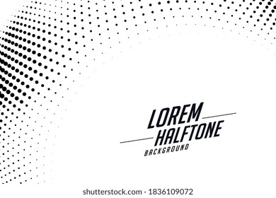 halftone effect background in circular style design