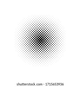 Halftone effect background design vector template