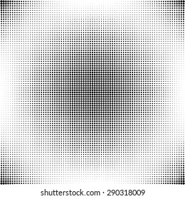 Halftone effect background with place for your text. Abstract geometric shape texture. 
Background made with dots