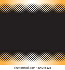 Halftone effect background with place for your text. Abstract geometric shape texture. 
Background made with dots