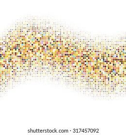 Halftone effect background with place for your text. Abstract geometric shape texture. 
Background made with dot