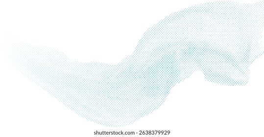 Halftone effect of a loose fabric cloth for retro modern background