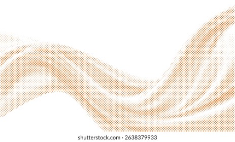 Halftone effect of a loose fabric cloth for retro modern background