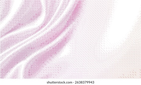 Halftone effect of a loose fabric cloth for retro modern background