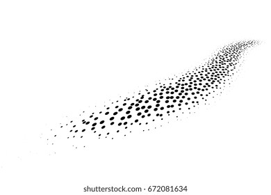 Halftone effect pattern. Graphic vector illustration. Abstract vector background