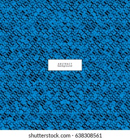 Halftone Effect. Seamless Pattern. Abstract Vector Background. Monochrome Blue, Black. Polygonal 