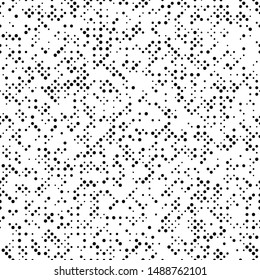 Halftone effect seamless pattern with different size dot polka dotted. Abstract spotted vector background. Modern peas