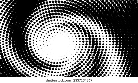 Halftone effect, trend dotted illusion of gradient, vector EPS10. Abstract halftone background. Faded dot screen.