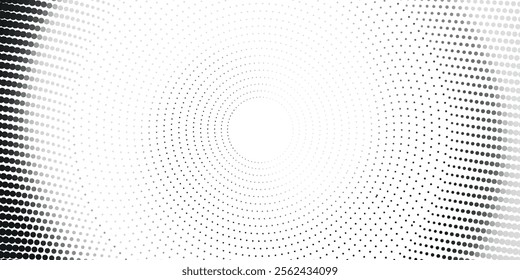 Halftone effect, trend dotted illusion of gradient, vector EPS10. Abstract halftone background.