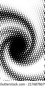 Halftone effect, trendy dotted illusion of gradient, vector EPS10. Abstract halftone background. Faded dot screen.
