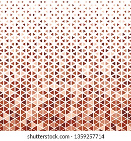 Halftone effect triangle mosaic pattern background earth-tone colour