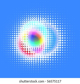 halftone effect, vector, EPS 10 with transparency