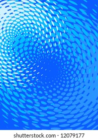 halftone effect, vector without  gradient