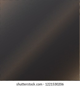 Halftone effect whit golden background. Golden mosaic banner. Vector illustration.
