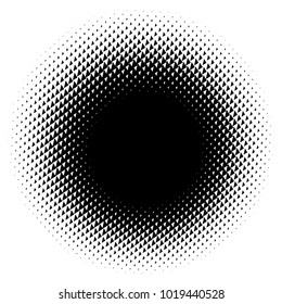 Halftone element. Abstract geometric graphic with half-tone pattern