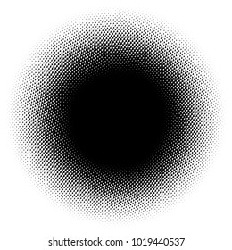 Halftone element. Abstract geometric graphic with half-tone pattern