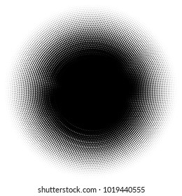 Halftone element. Abstract geometric graphic with half-tone pattern