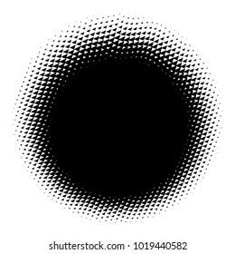 Halftone element. Abstract geometric graphic with half-tone pattern