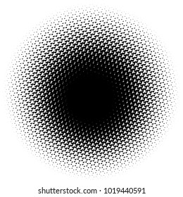 Halftone element. Abstract geometric graphic with half-tone pattern
