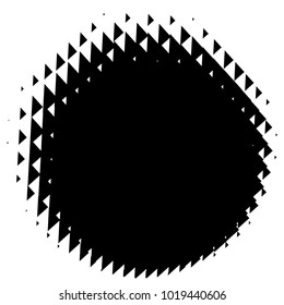Halftone element. Abstract geometric graphic with half-tone pattern