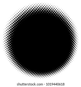Halftone element. Abstract geometric graphic with half-tone pattern