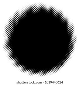 Halftone element. Abstract geometric graphic with half-tone pattern