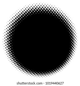 Halftone element. Abstract geometric graphic with half-tone pattern