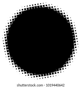 Halftone element. Abstract geometric graphic with half-tone pattern