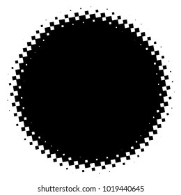 Halftone element. Abstract geometric graphic with half-tone pattern