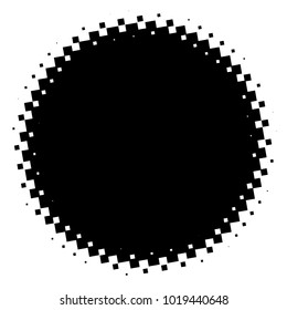 Halftone element. Abstract geometric graphic with half-tone pattern