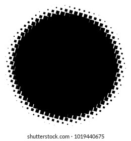 Halftone element. Abstract geometric graphic with half-tone pattern