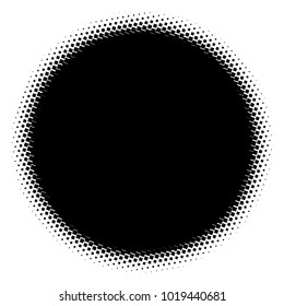 Halftone element. Abstract geometric graphic with half-tone pattern