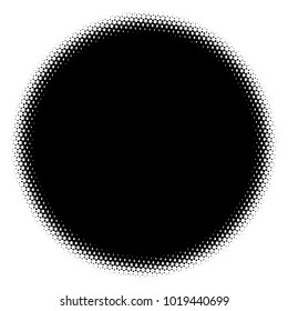 Halftone element. Abstract geometric graphic with half-tone pattern