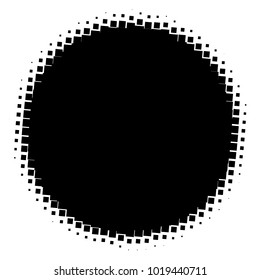 Halftone element. Abstract geometric graphic with half-tone pattern